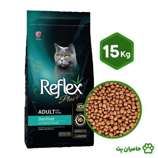 خوراک خشک گربه رفلکس پلاس 15 کیلویی